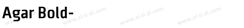 Agar Bold字体转换